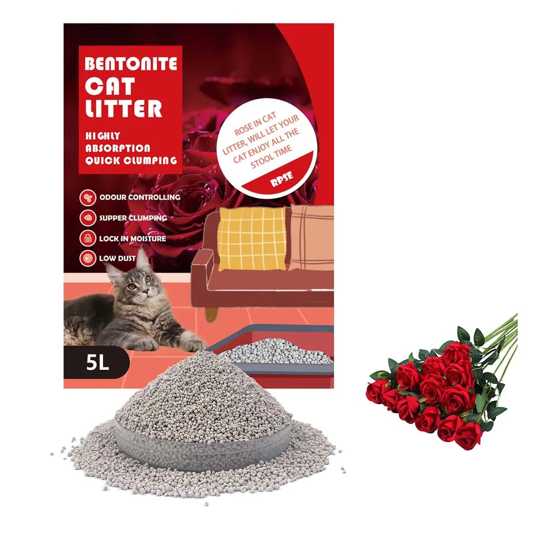 FP-02 1.0-2.0mm Factory OEM/ODM Clumping Sand Bentonite Cat Litter ...