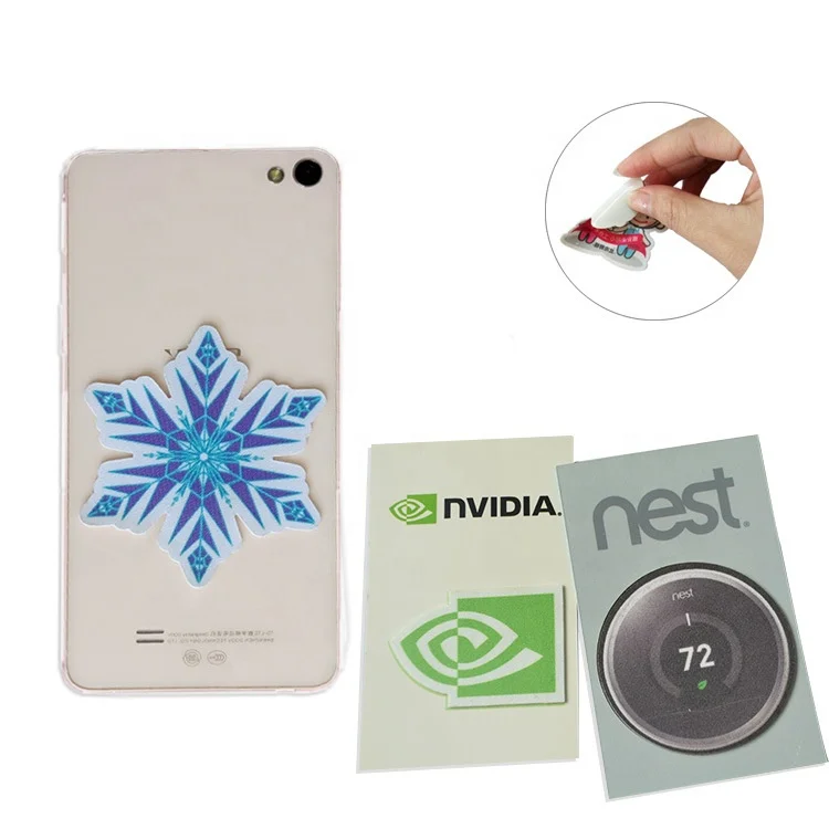 Promotional Self Adhesive Mobile Cell Phone Sticker Custom Microfiber Cloth Mini Sticky Smartphone Screen Cleaner for Iphone