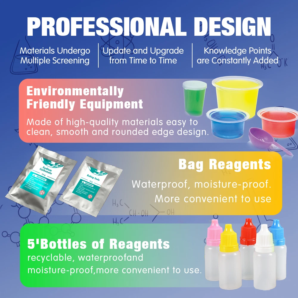 Kids Science Experiment Kit with 80 Magic Scientific Experiments Education Lab Toy Gift for Boys and Girls