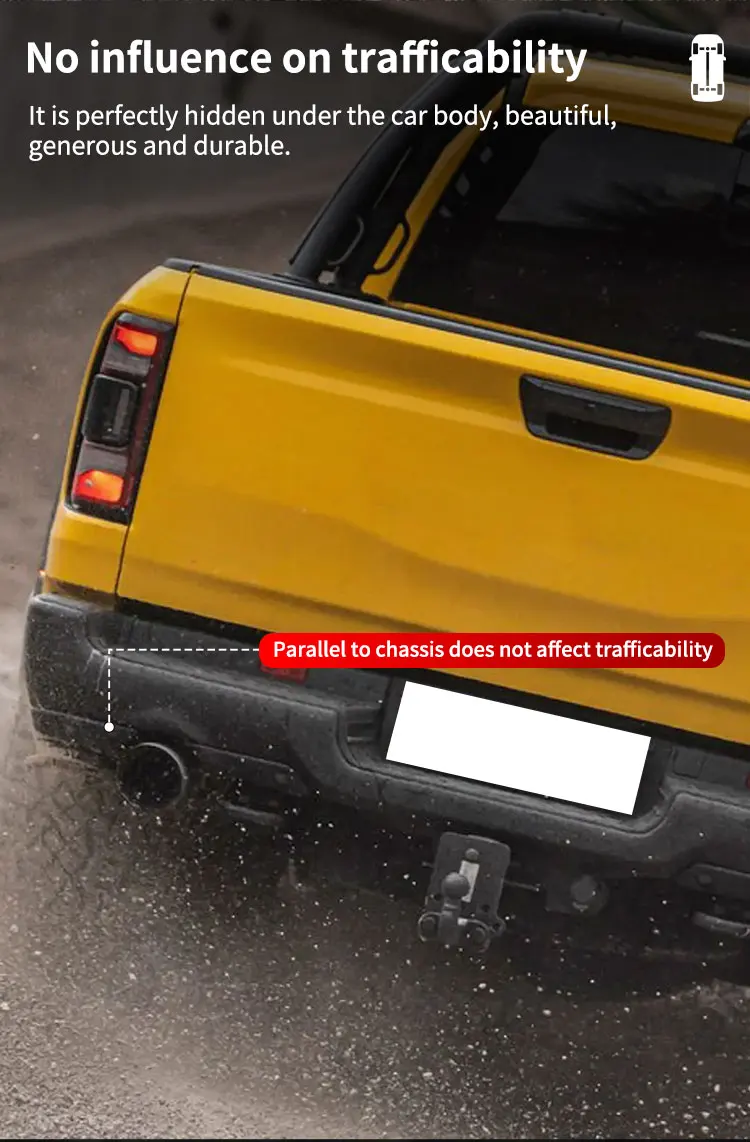 Custom Rear Bed Step Retractable Bumper Truck Tailgate Step for DODGE RAM 1500 Electric Behind Step supplier
