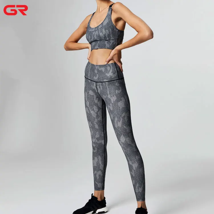 Dampak Tinggi Yoga Bra Camo Dicetak Bra 