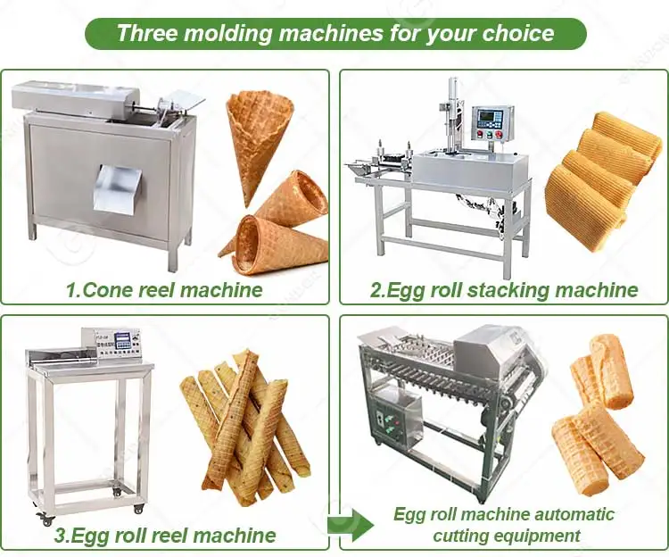 Stroopwafel Sugar Ice Cream Egg Roll Shape Automatic Cone Make Maker Gas Industrial Machine India