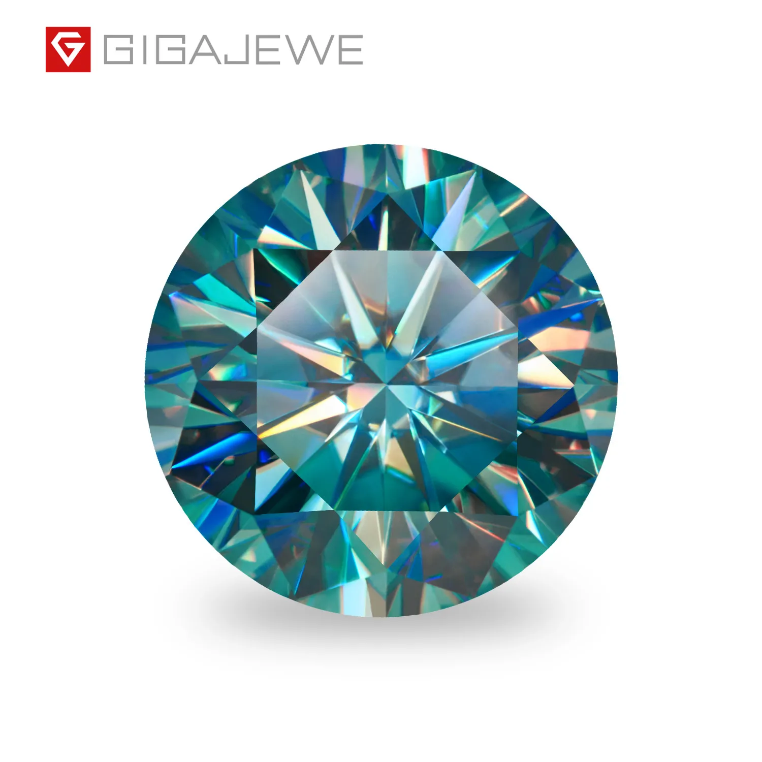 Blue Color loose moissante diamond factory China wholesale Round Cut Synthetic Diamond For Jewelry