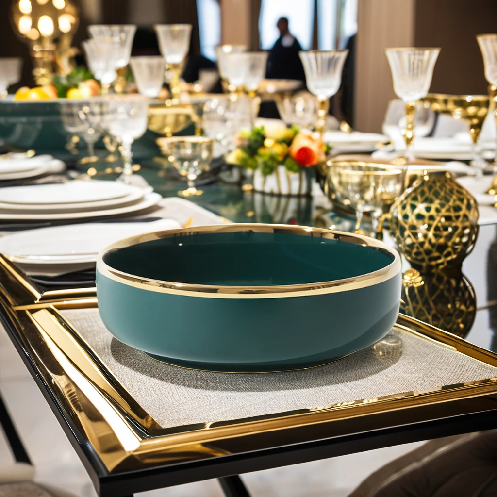 High Quality Light Luxury Nordic Ceramic Tableware Set-Safe Weddings Dishwashers Includes Rice Noodle Fruit Salad Ramen Bowls supplier