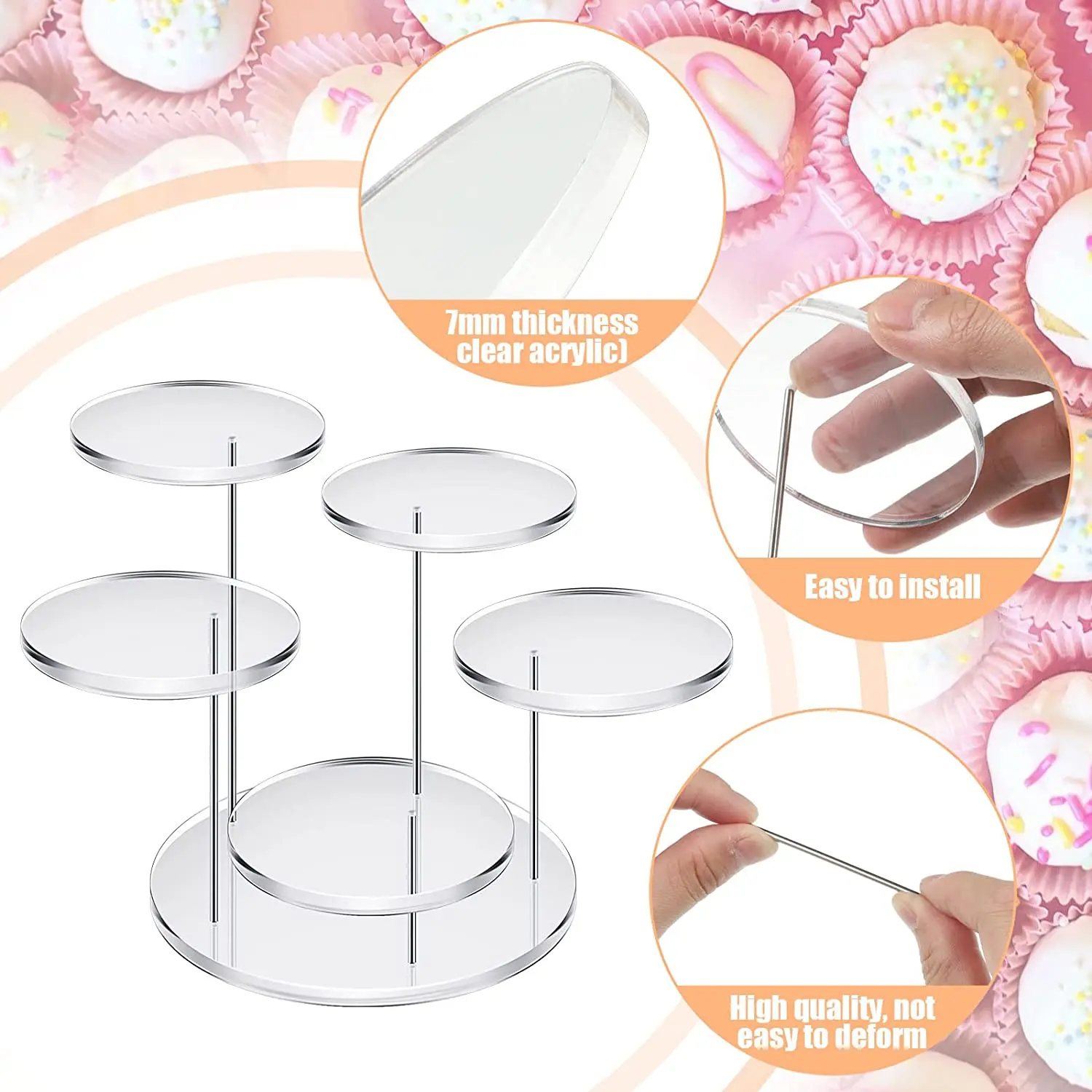 Expositor De Acrílico De 3 Niveles Para Anillos: Soporte Transparente Para Joyas Y Colecciones