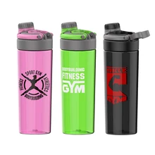 Custom 20oz Tritan PE PC Material Gym Sport Shake Bottle 600ml BPA-Free Adult-Friendly Travel Direct Drinking Outdoor Running