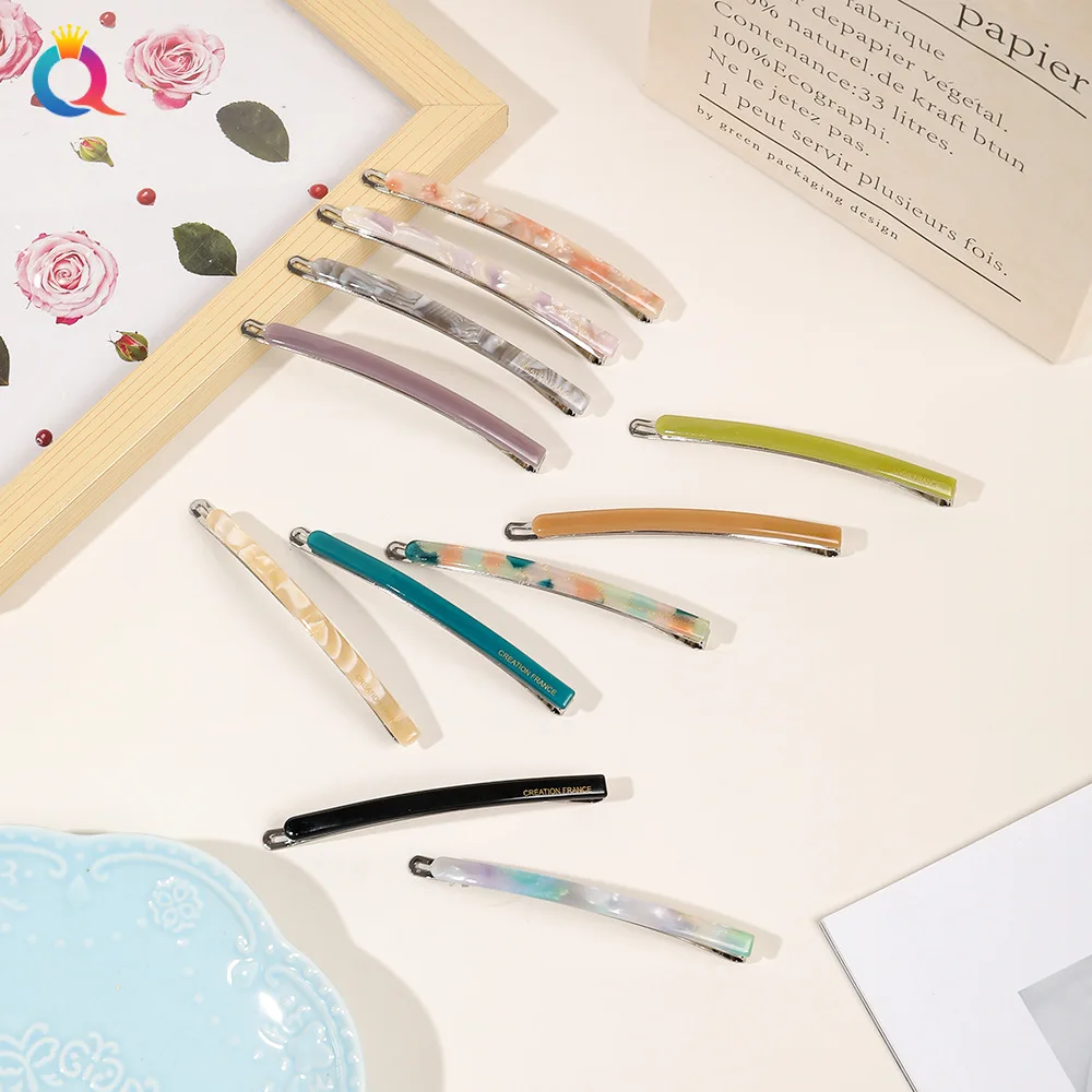 Curved Barrette For Woman Hairpin Acetate Hair Clip Buy Barrettes For Curved Barrette For Woman Hairpin Acetate Hair Clip Buy Barrettes For