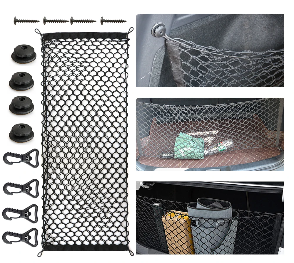 Heavy Duty Organizer Adjustable Storage Trunk Suv Car Rear Elastic