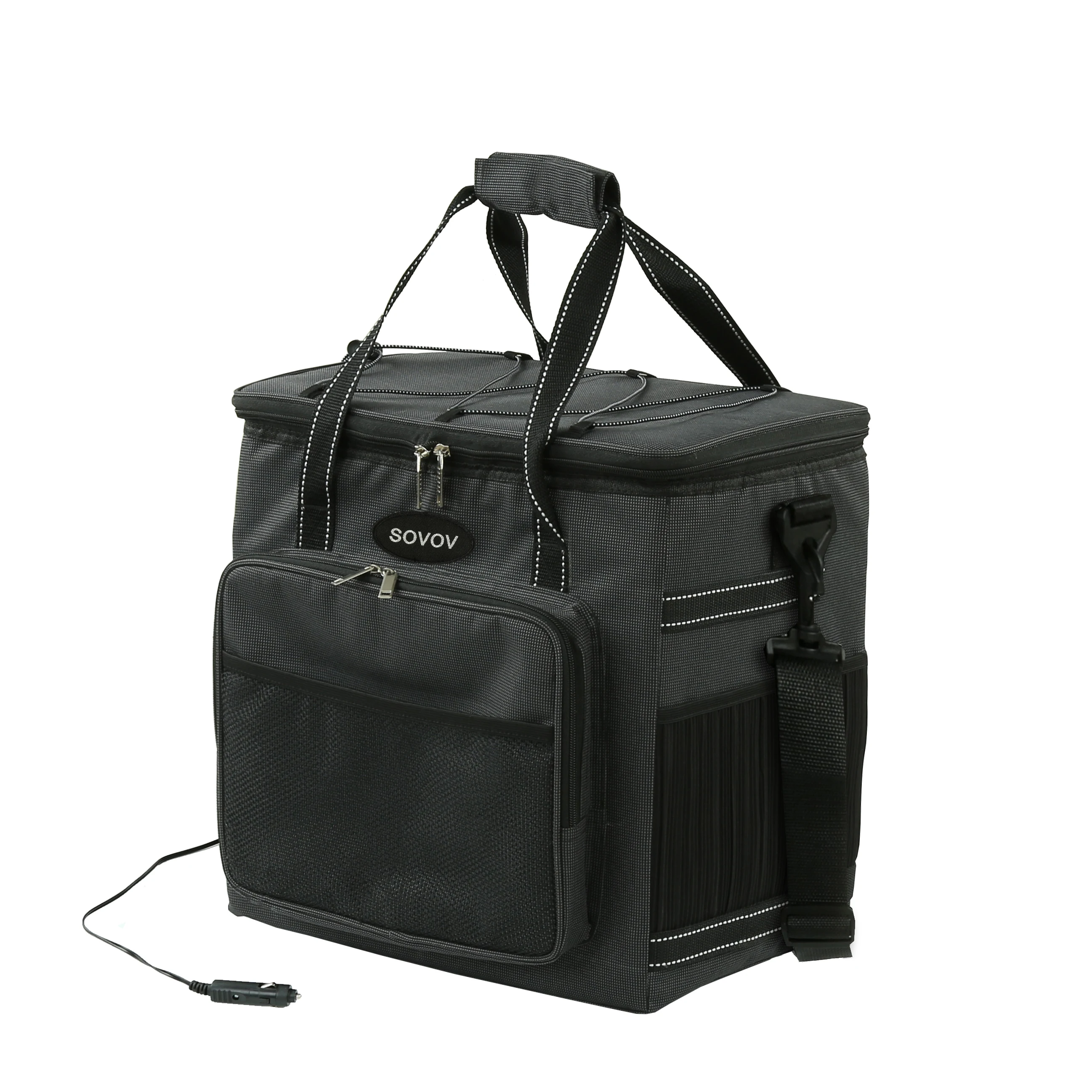 Portable Beer Cooler Bag Work Lunch Hot Logic Food Warming Tote 12v