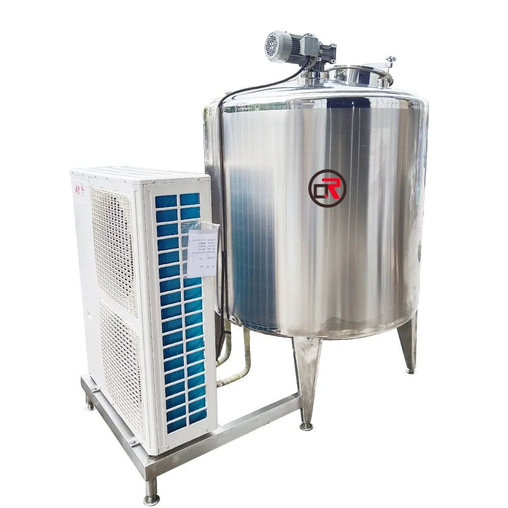 Custom Made Milk Storage Containers Milk Cooling Storage Tank 500l for Dairy Cooling
