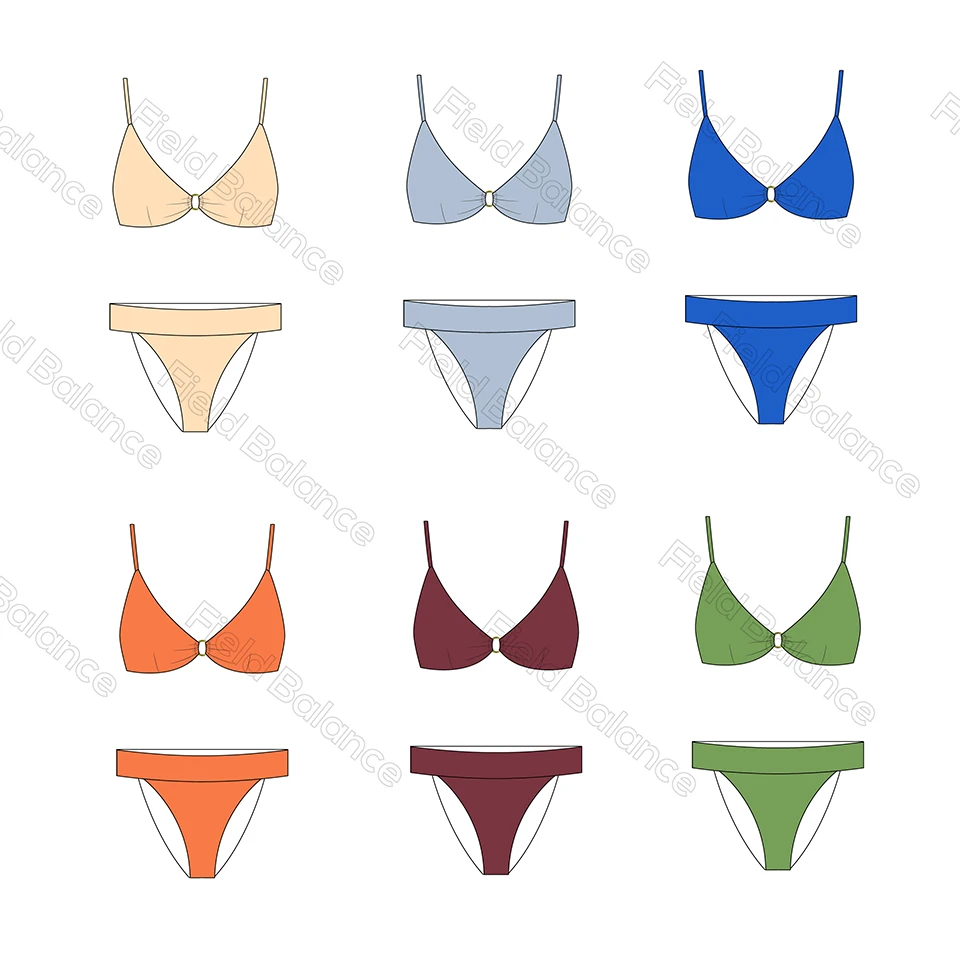 Free Design Women Swimsuit Luxury Halter Swimwear Beach Bathing Suit Custom Manufacturer Sexy 2 Piece Bikini Set