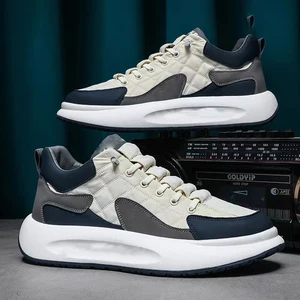 Designer Sneaker Factory Unisex Sports Shoes Custom Logo Sneakers Breathable Mesh Lightweight Chunky Running Anti-Slip Shoes Men