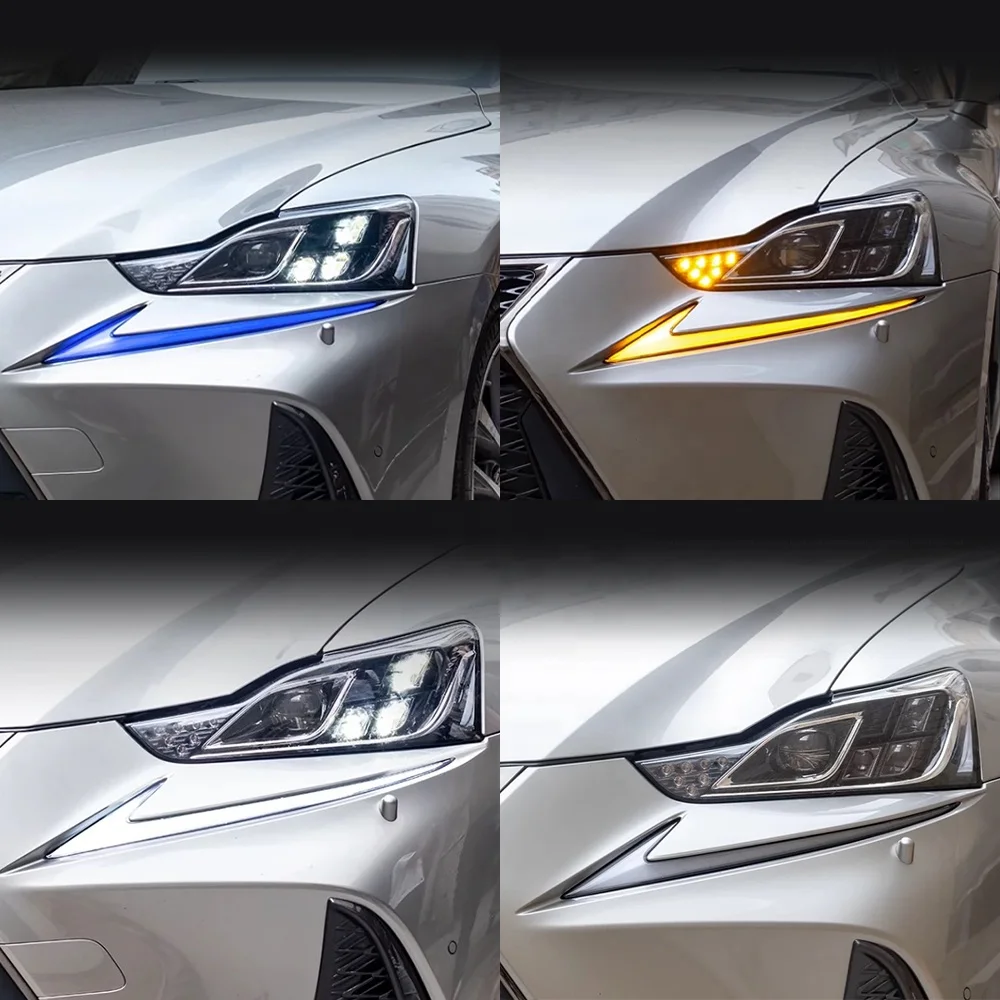 Pair LED Daytime Running Lights LH+RH DRL For 14 15 16 Lexus IS250 300 350 200t