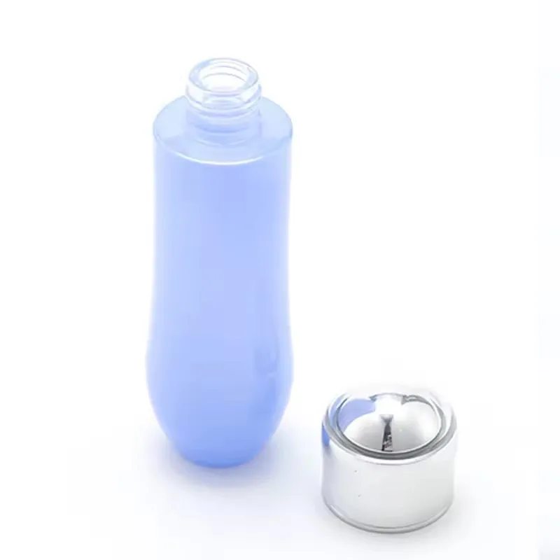 Glass skincare container 30g50g50ml100ml120ml toner lotion serum cream cosmetic packaging set cosmetic container with pump manufacture