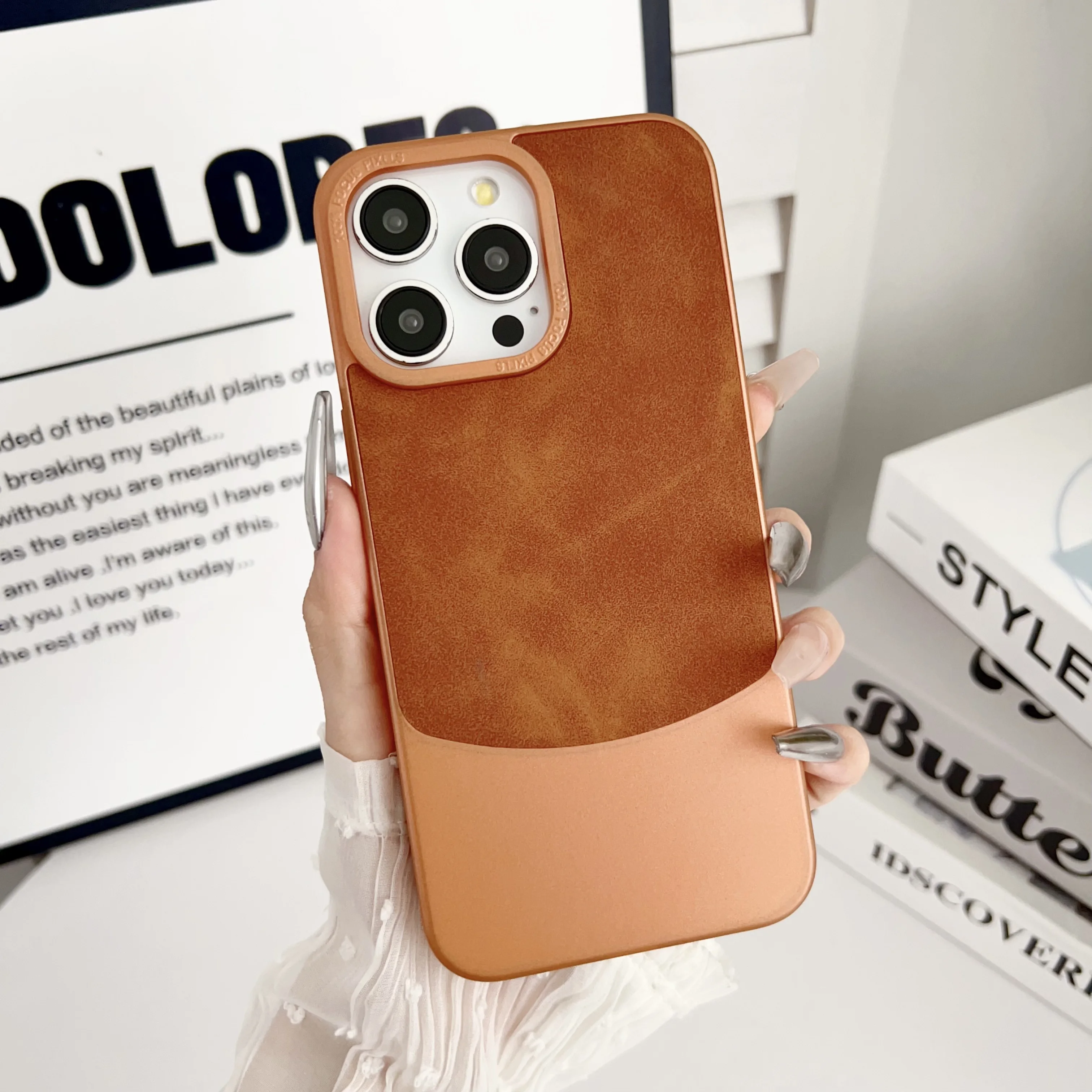 Maxun Wholesale Innovative Design Splicing Phone Case for iphone 15promax