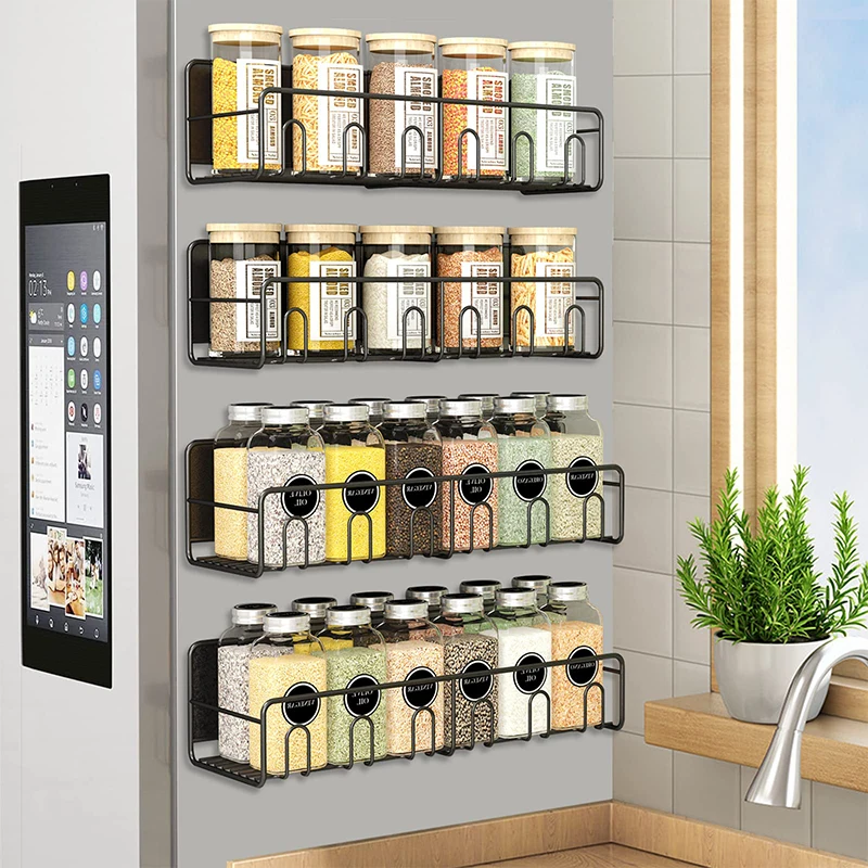 Refrigerator Microwave Oven Organizer Wall Mounted Space Saver