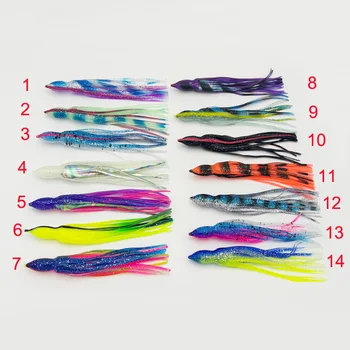 Saltwater Trolling Artificial Soft Bait Fishing Lure Resin Silicone Midwater Bait for Bass Pike Cod Carp Perch Mackerel Skirts – Soft Lure – view 4