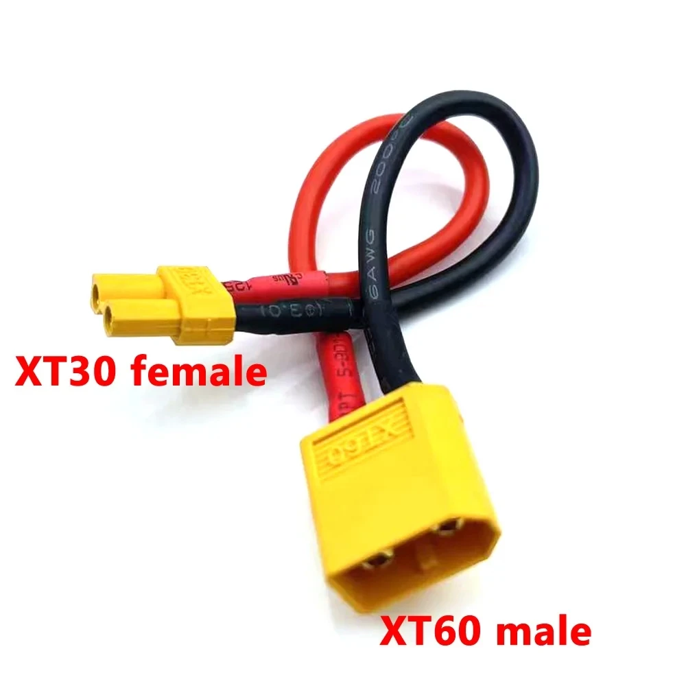 Amass XT30 XT60 XT90 EC3 EC5 MPX TRX Deans T Plug Female/Male Connector Adapter 12AWG 100mm RC Lipo Battery Electrical Toys插图6