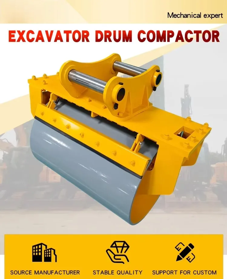 Compactor Key Guard The Excavator Drum Tamper Is Adaptable to Multiple Terrains and Can ...