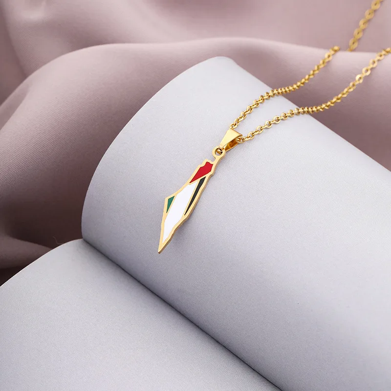 Israel Map Necklace