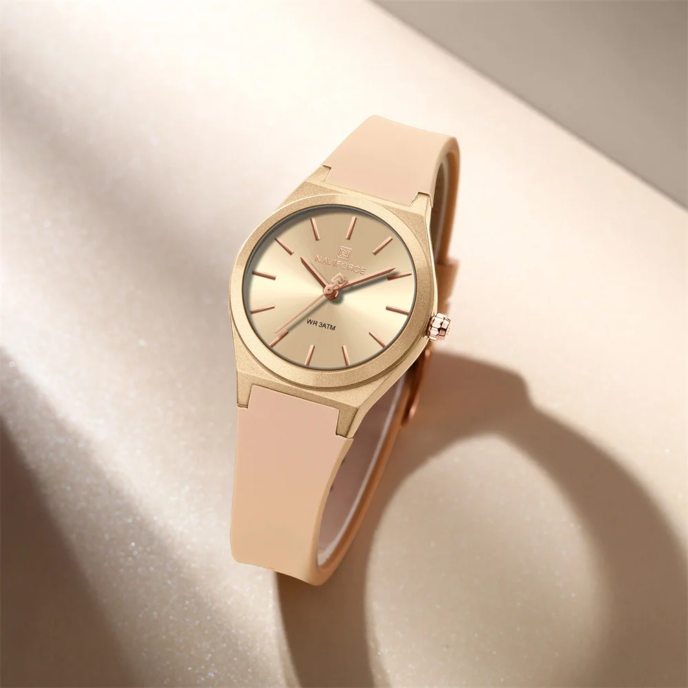2025 NAVIFORCE 5056 Women Watches Bracelet Custom Logo Ultra Thin Watch  Japan Movement Quartz Ladies Royal Crown Watch