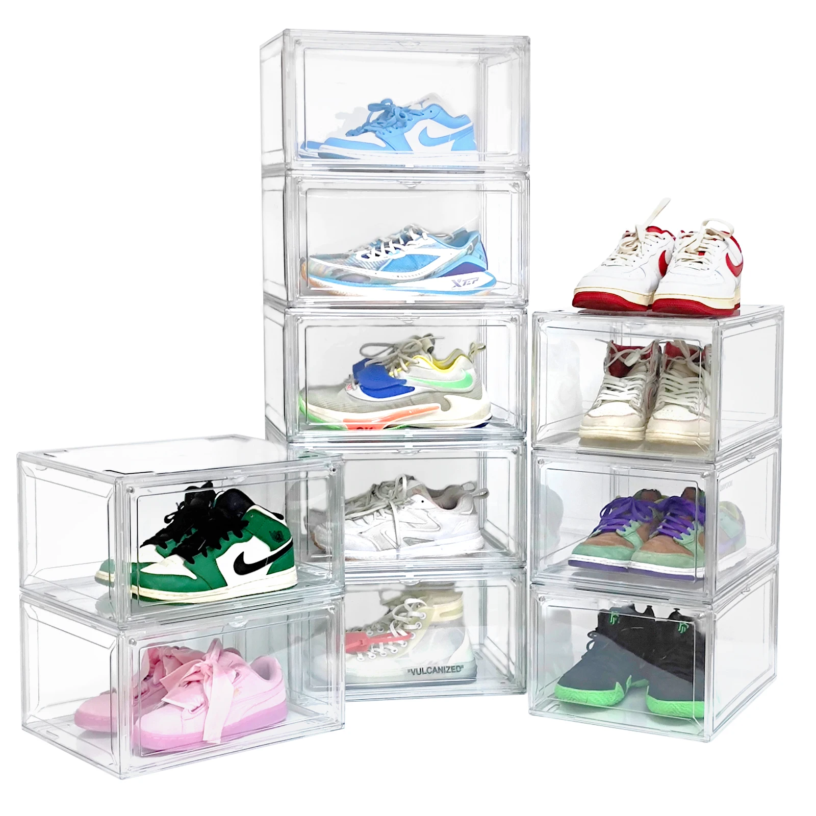 Branded Folding Shoe Storage Case Stackable Plastic Clear Magnetic  Custom Logo Sneaker Storage Containers Box Shoes - China Shoe Box and Shoe  Box Organizer price