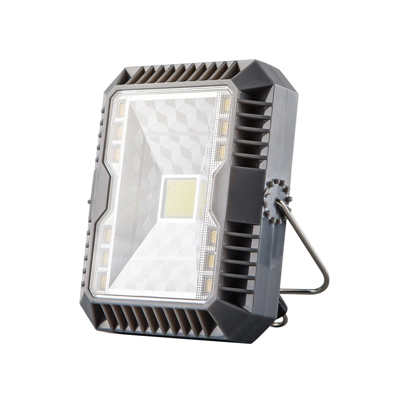 Solar Powered USB Rechargeable ABS SMD LED IP55 Waterproof Flood Light for emergency and outdoor