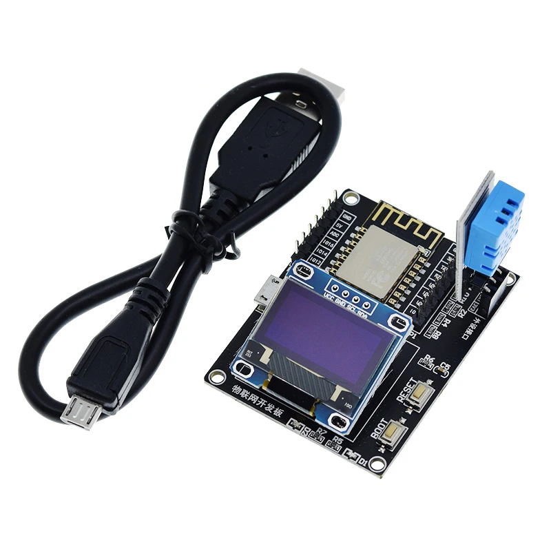 ESP8266 Weather Station DIY Kit IOT Starter Kits for Arduino with 0.96 OLED Display D1 MINI Wireless WIFI Bluetooth Module