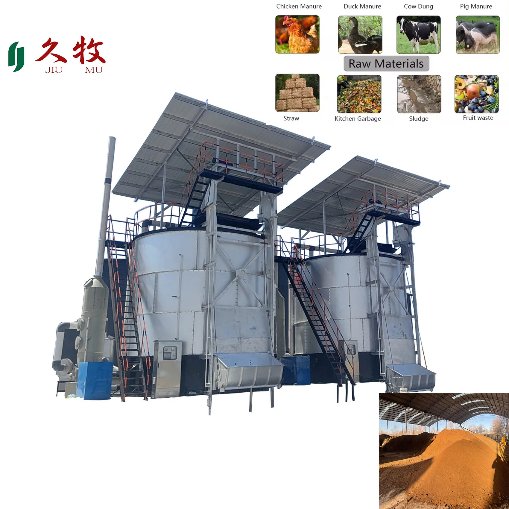 Organic Fertilizer Fermenter Food Waste Composting Machine with Core Motor for Home Composting & Fermentation Tanks