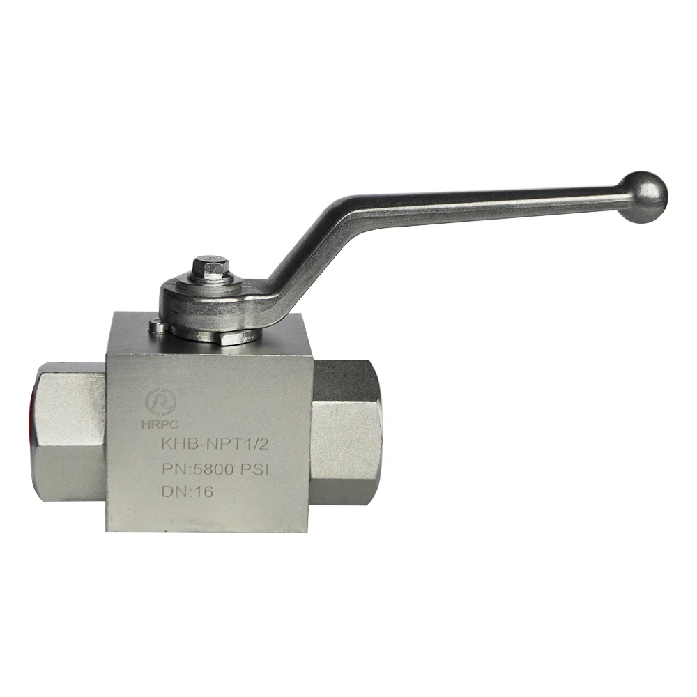 NPT 1/2 DN16 2 way female high pressure  ball valve