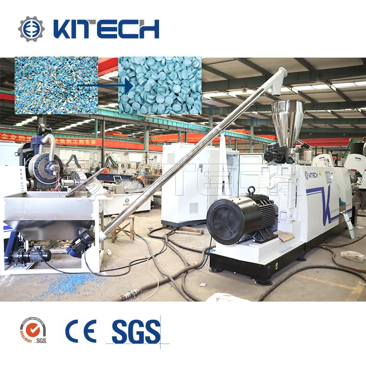 EPS XPS Foam Recycling Machine Double Stage With Crusher Machine Expanded Polystyrene Pelletizing Machine