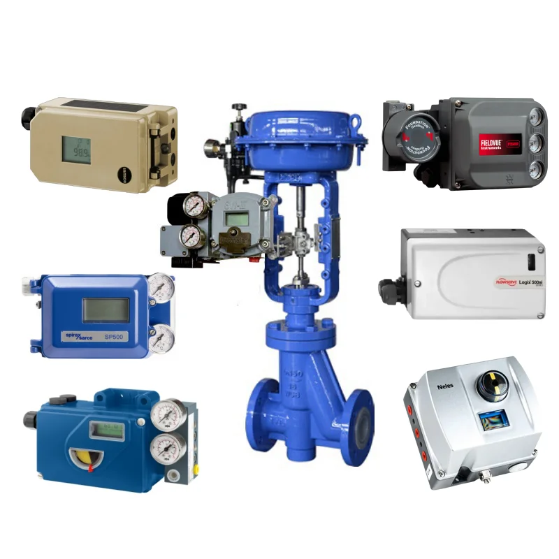 valve positioners stock supplier pneumatic control valves with Fisher/Samson/Flowserve/Neles/Spirax sarco positioners