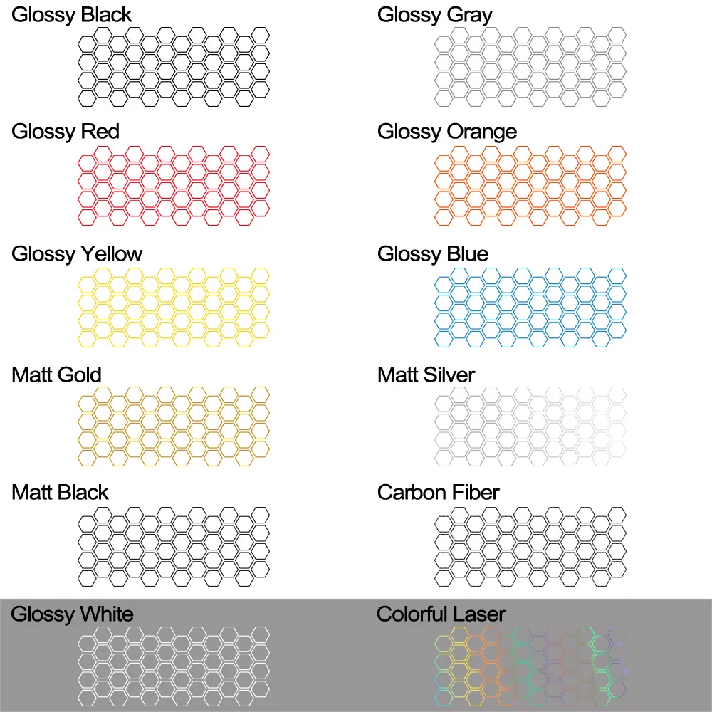 Universal Car Stickers Honeycomb Pattern Waist Line Decal Car Side ...