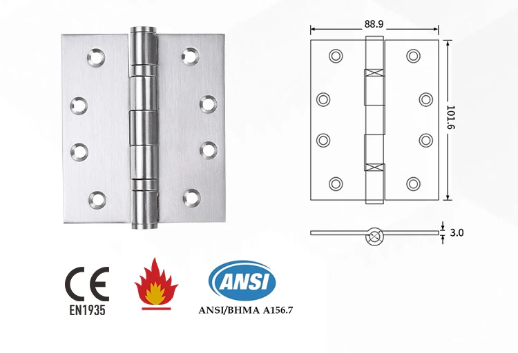 4x3x3 Sus 304 Door Hinges Metal Wooden Door Silent 4 Inch 2bb Bearing   H6d1a074a695145898df119bb694c8744a 