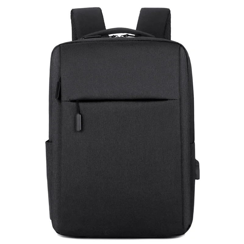 2025 Trend Simple Oxford Cloth Backpack With USB Port Large Capacity Double Zippers Travel Laptop Backpacks for Men