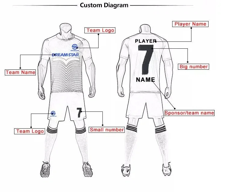 Season Football Shirt Black Silk Red Stripe Quality Men's Football