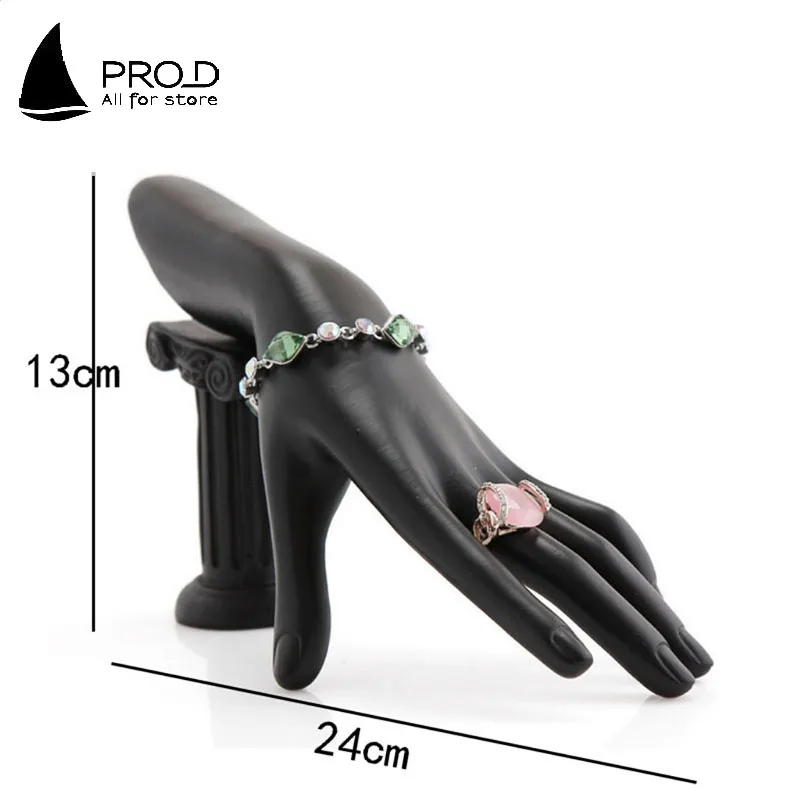 Plastic Resin Elegant and Slender Hand Mannequin Jewelry Bracelet Display Column Style