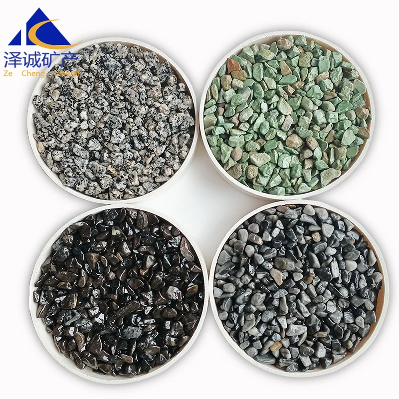 Types of Pebble Wash Stone Size and Colorful Gravel Pebbles Stones for Garden Glass Mosaic Stones Pebbles Crafts Material