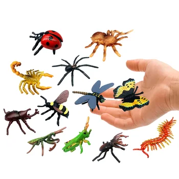 12paragraph simulated small insects children's toy model mini insect animal dinosaur spider bulk wholesale