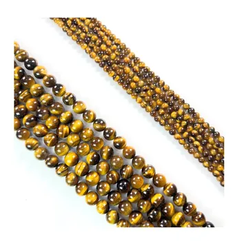 Popularity High cost-effectiveness Special offer Round Bead 4mm 6mm 8mm 10mm 12mm Natural Yellow Tiger Eyes For Jewellery Design