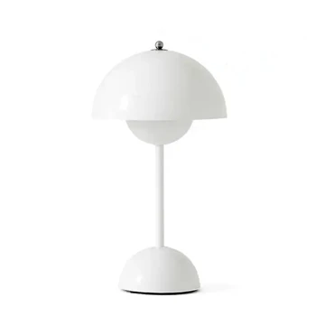 Touch Dimming Bud Table Lamp with Switch Plug Nordic Desk Lamp LED Eye Protection Reading Lamp for Bar Restaurant night light