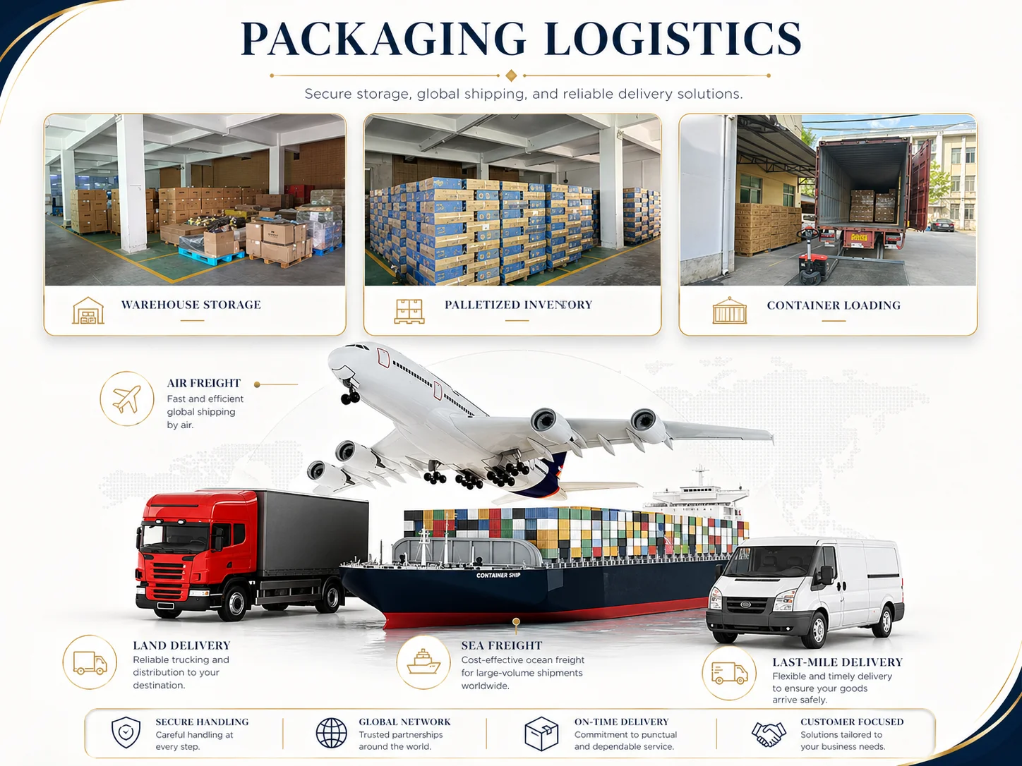Packaging & shipping specifications