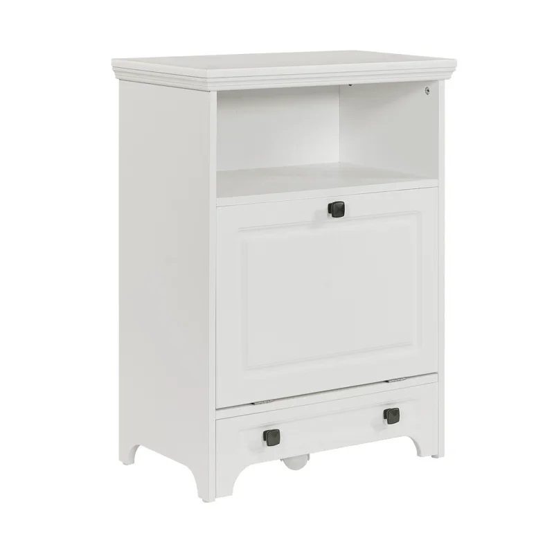 Pet Food White Farmhouse Modern Furniture Pet Feeder Station