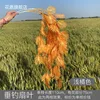 Aspas de ventilador para pesca, color naranja claro.