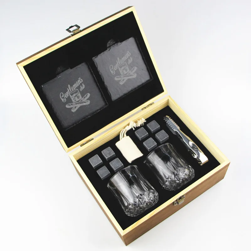 Engraved Whiskey Gift Box Personalized Liquor Gift Box Wood 