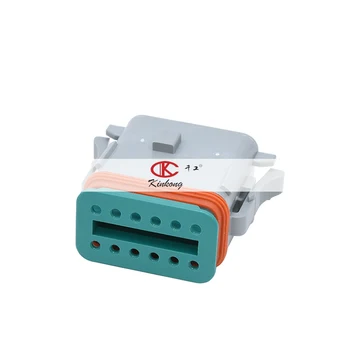 12 Position/ WAY FEMALE Amphenol SINE Systems Rectangular Housing Connector Plug Gray for Heavy Duty AT06-12SA-RD01