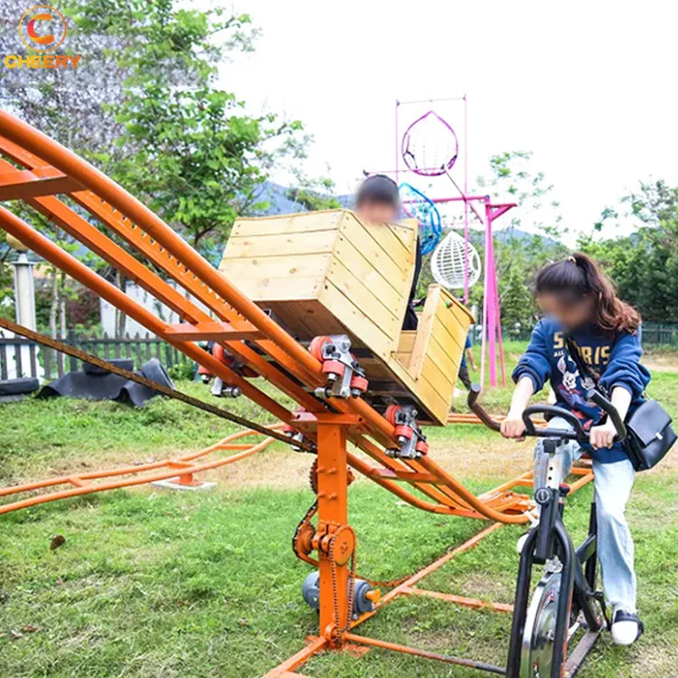 Unpowered Sports Entertainment Parent-child Interactive Games Bicycle Human Pedal Roller coaster