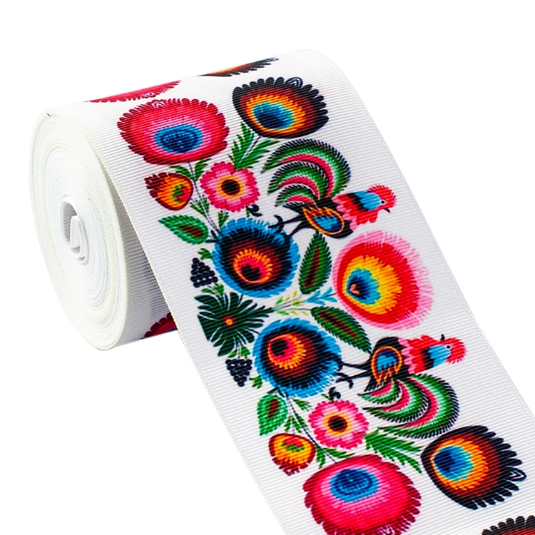 3-дюймовый Мексика цветок серии печатных ленты передачи