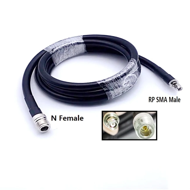 N Male to SMA Male Low Loss LMR400 Extention Cable for GSM CDMA GPS Outdoor WiFi Antenna
