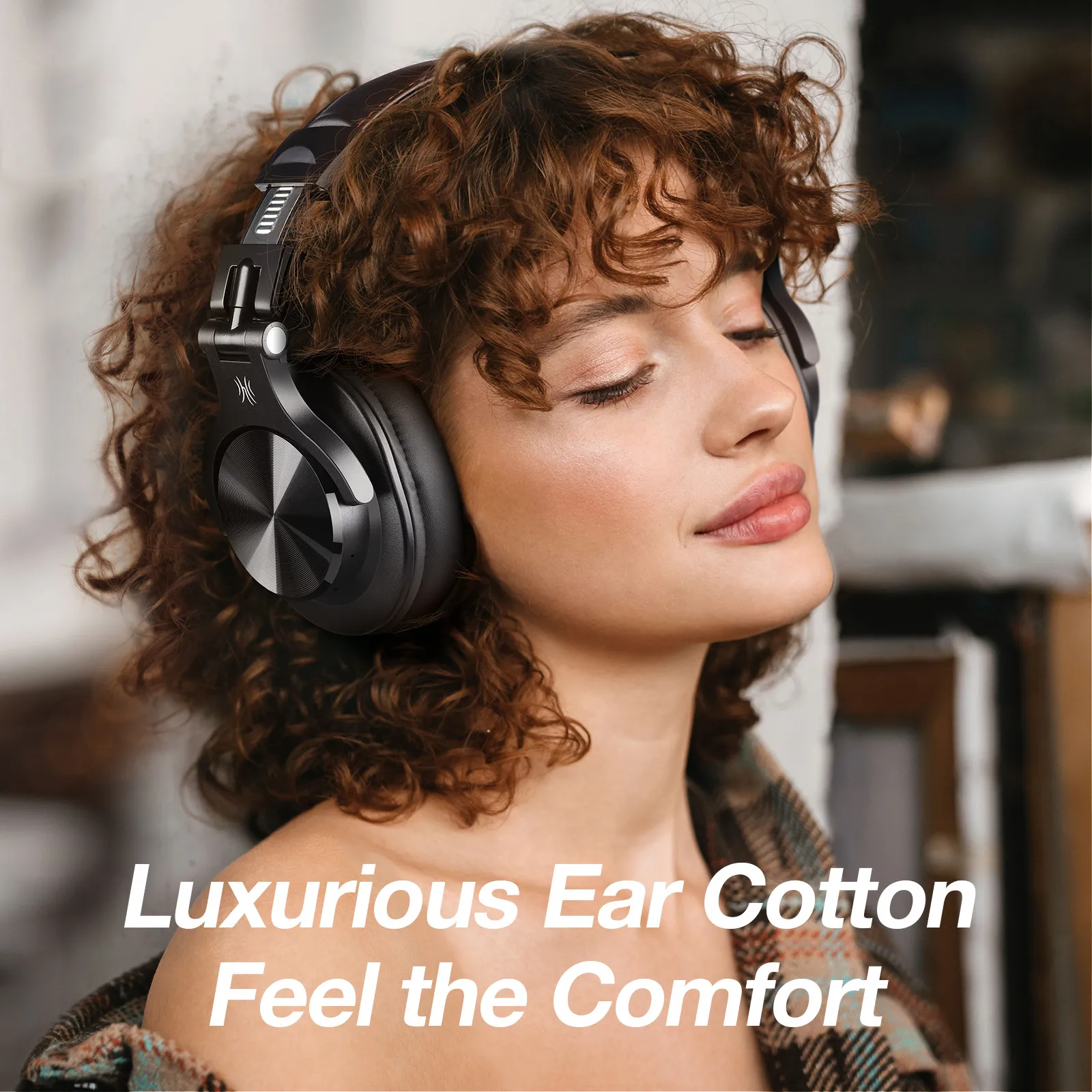 Oneodio Fusion A70无线耳机，带650毫安电池立体声入耳式dj耳机，适用